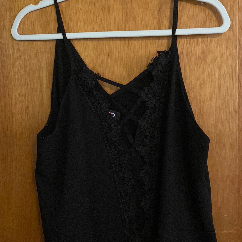 Black spaghetti strap blouse